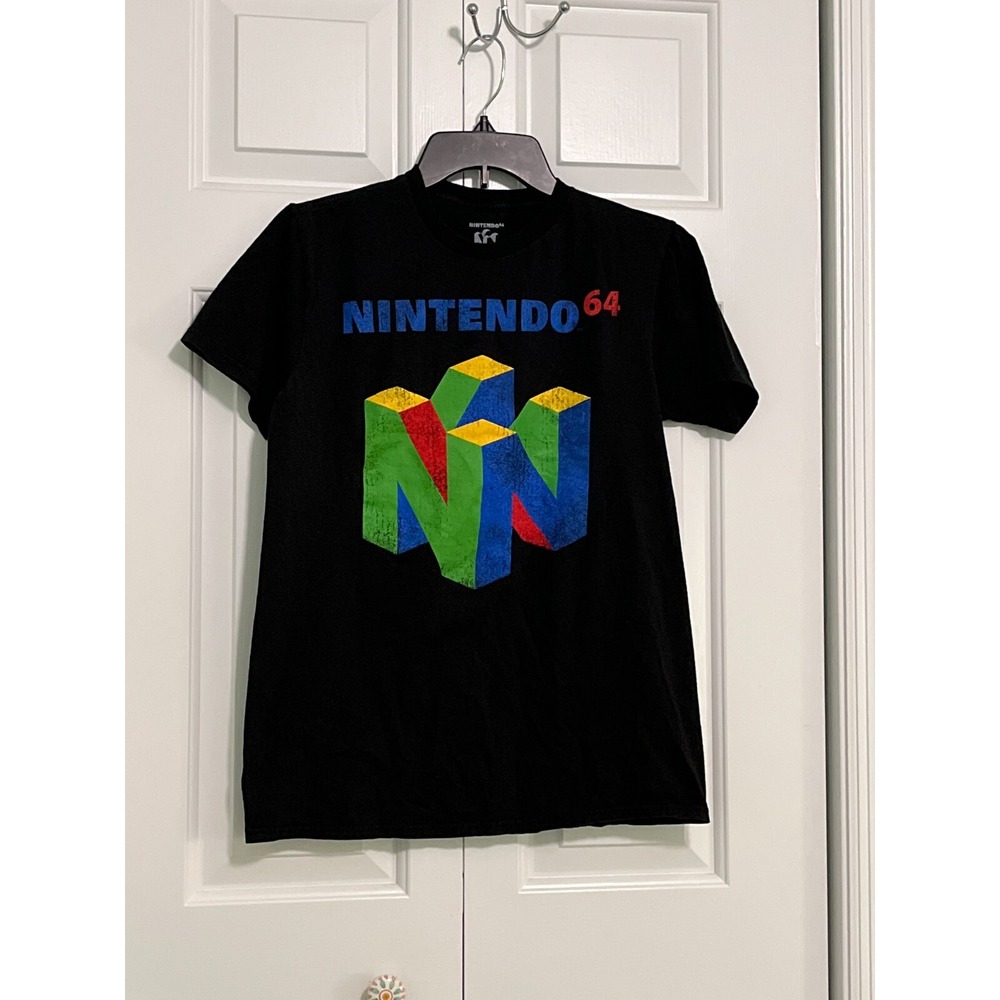 Nintendo 64 Graphic Mens‎ Graphic Tshirt Black Medium Gaming
